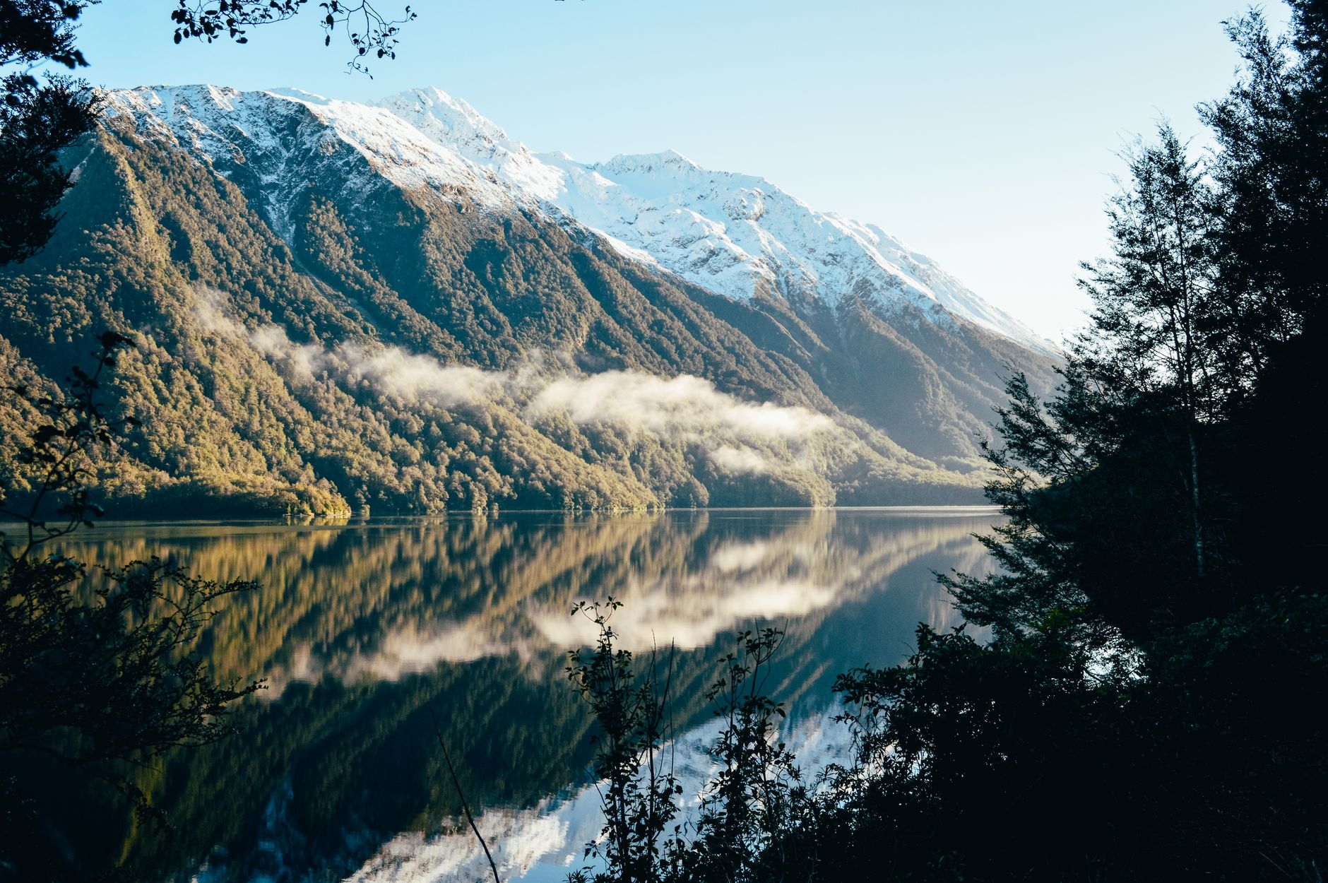 Aotearoa New Zealand majestic mountain lake landscape